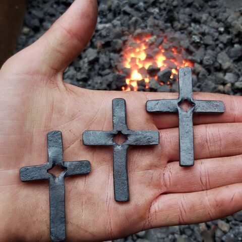 Forged Cross Necklace