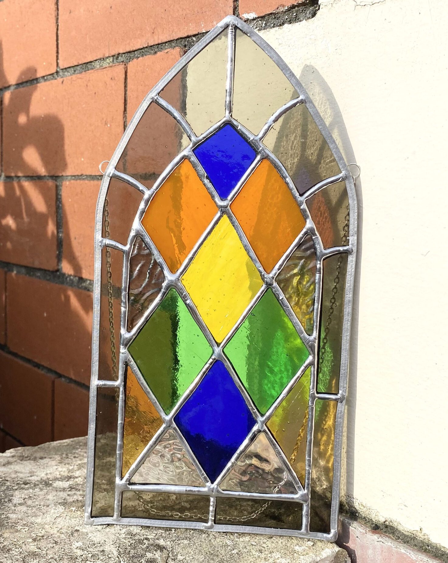 Stained Glass Cathedral Window Leaded Panel - Image 5