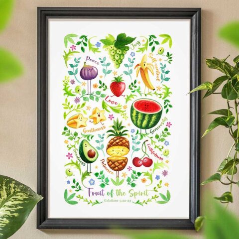 A3 Fruit of the Spirit Print
