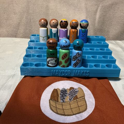 Feeding the 5000 peg doll set
