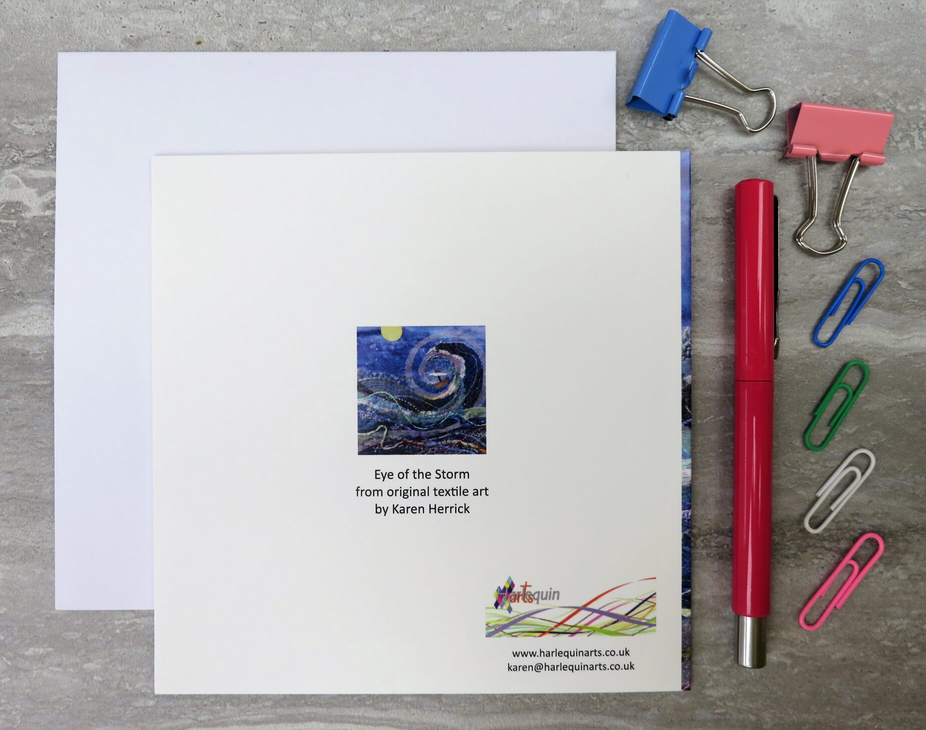 Eye of the Storm Blank Greetings Card - Image 3