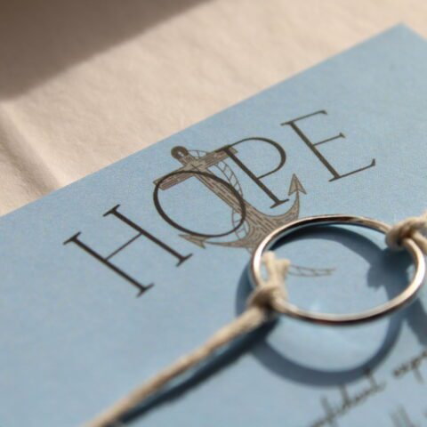 Silver HOPE meaningful ring