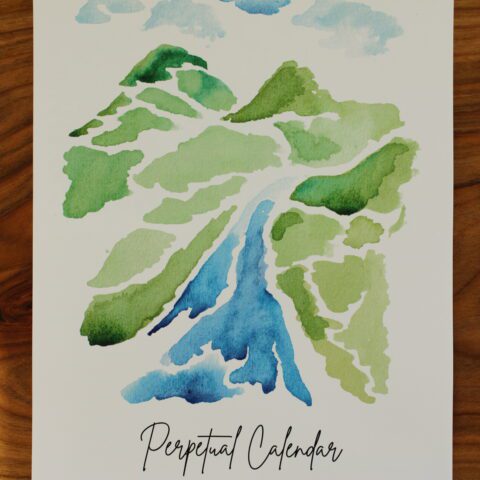 Watercolour Bible Verse Perpetual Calendar