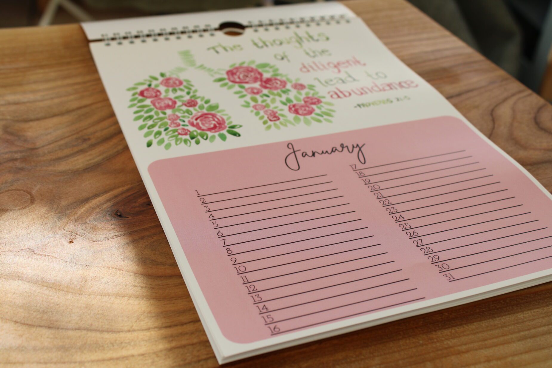 Watercolour Bible Verse Perpetual Calendar - Image 6