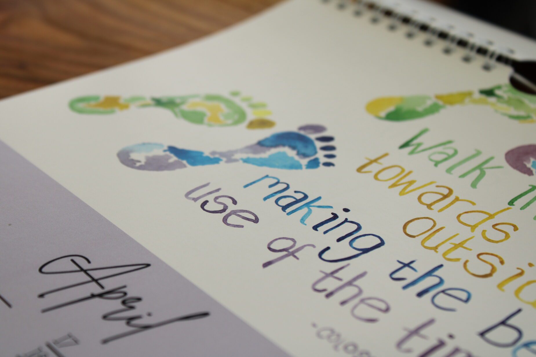 Watercolour Bible Verse Perpetual Calendar - Image 5