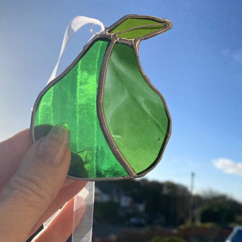 Stained Glass Pear - Stained Glass Art