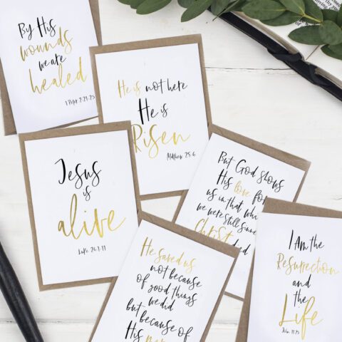 He Is Risen Easter Christian Greeting Cards - Set of 6 Easter Cards