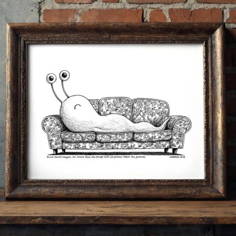 A3 Sluggish Print - Hebrews 6:12