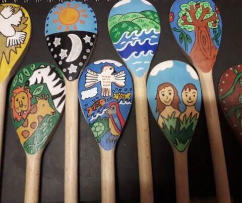 Creation story Bible spoons