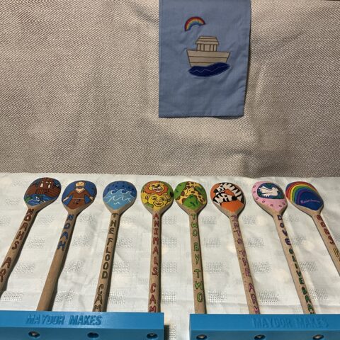 Noah’s Ark storytelling spoons