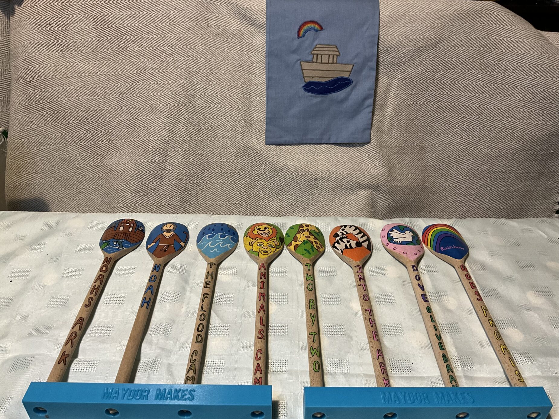 Noah’s Ark storytelling spoons