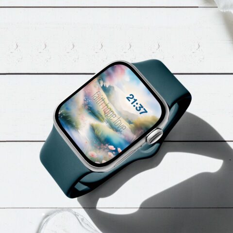 Faith Hope Love Christian Digital Watch Wallpaper - 1 Corinthians 13:13 - PNG