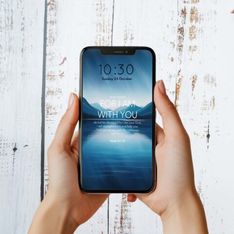 So Do Not Fear For I Am With You Mobile Phone Wallpaper - Isaiah 41:10 - PNG