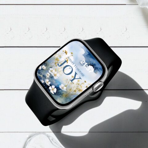 Today I Choose Joy Floral Christian Digital Wallpaper - PNG