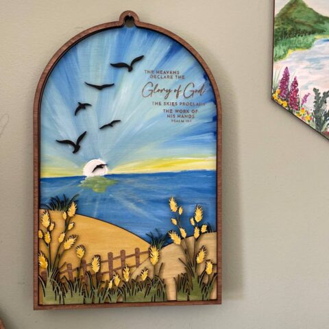 Psalm 19:1 wooden wall sign