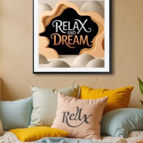 Transform your space into a cozy haven! 🌟✨ With the perfect picture on the wall, plush cushions, and beautiful bedding, it’s time to relax and dream in style. 💤🛏️ #HomeSweetHome #CozyVibes #InteriorDesign"