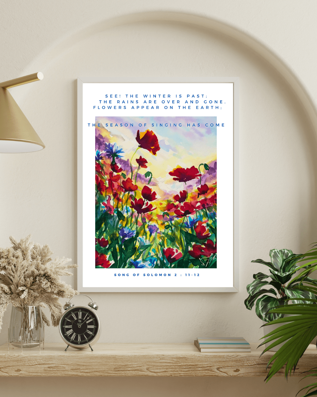 The Season Of Singing is Here | 4 Large Art Posters | Song of Solomon 2:11-12 - Image 4