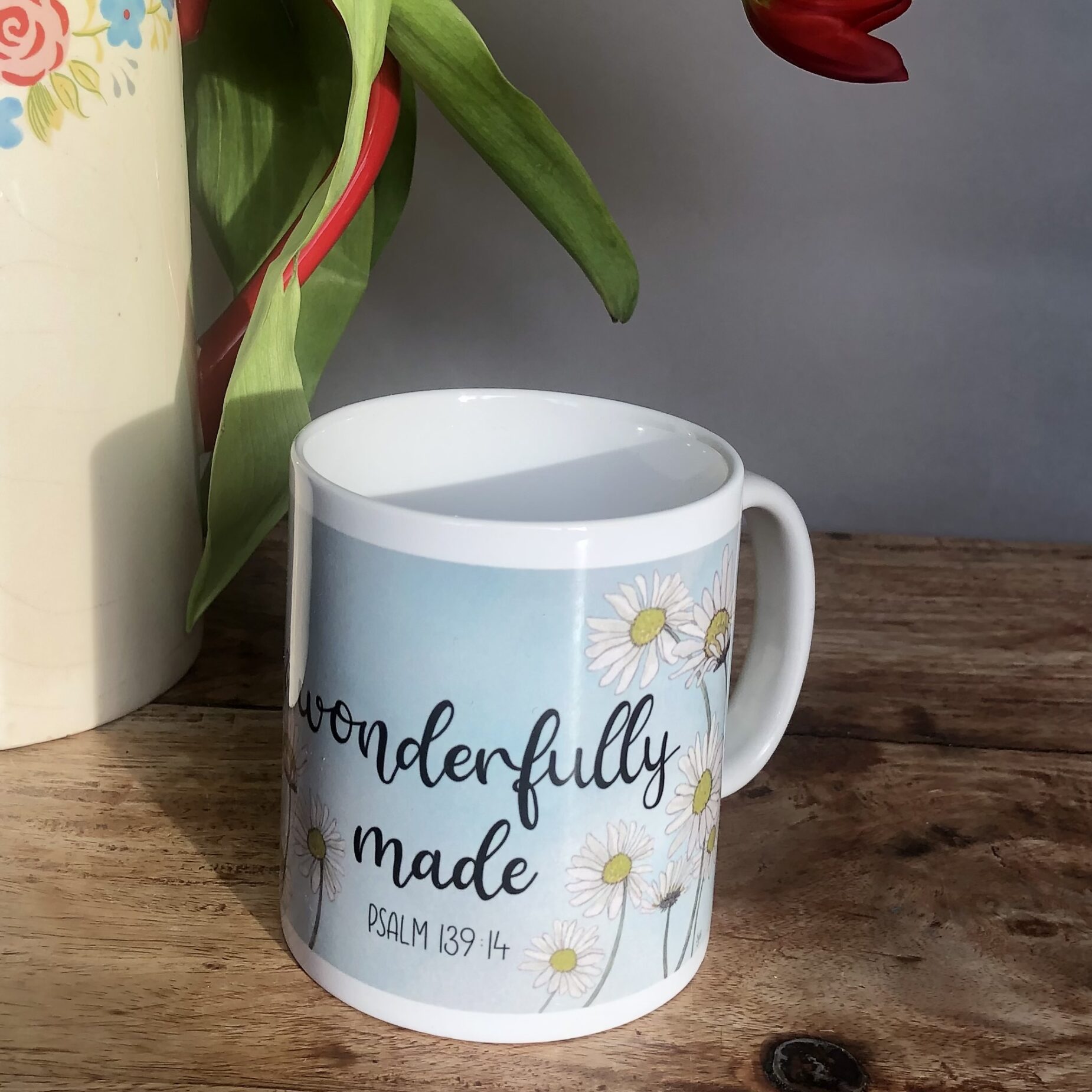 Bible verse mug, featuring the wonderful reminder from Psalm 139:14 ‘I am fearfully and wonderfully made.’ - Image 5