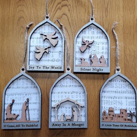 Handmade Nativity Christmas Ornament