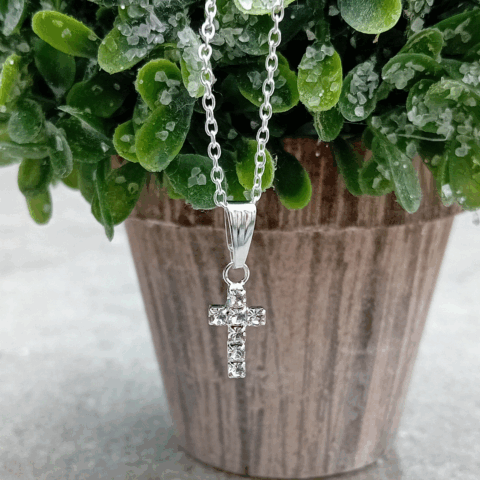 Jewellery, Silver Cross Necklace, Christmas Gift, Gift for Her, Accessories, JG Jewellery, JG, Jewellery & Gifts