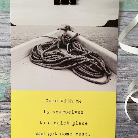 Quiet Place A4 Print Yellow