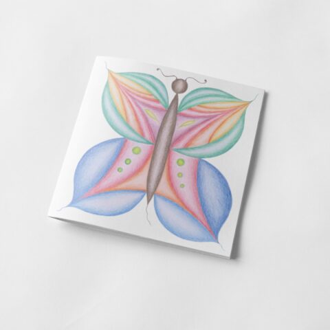Geometric Colourful Butterfly
