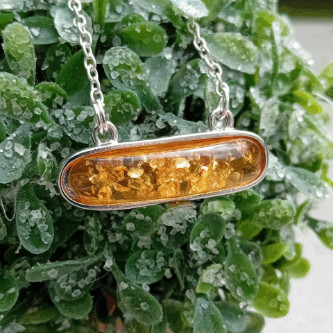 Jewellery, Amber Stone Silver Necklace, Christmas Gift, Gift for Her, Accessories, JG Jewellery, JG, Jewellery & Gifts