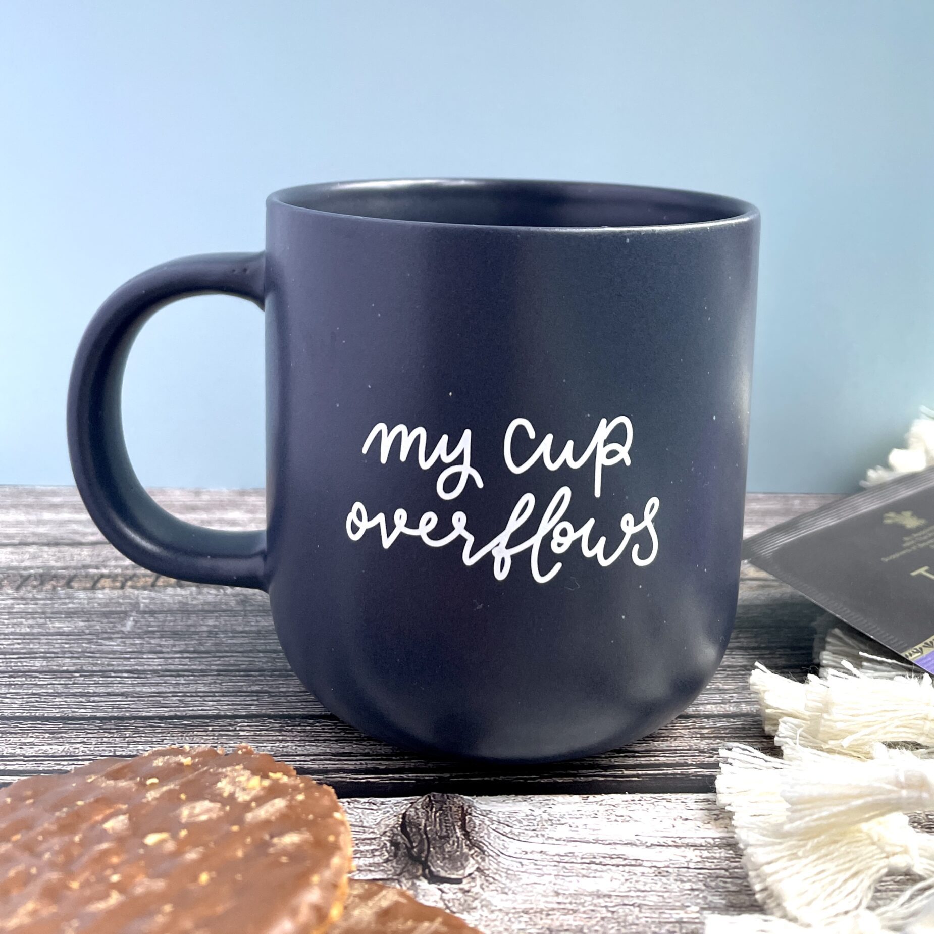 My Cup Overflows Christian Mug - Image 3