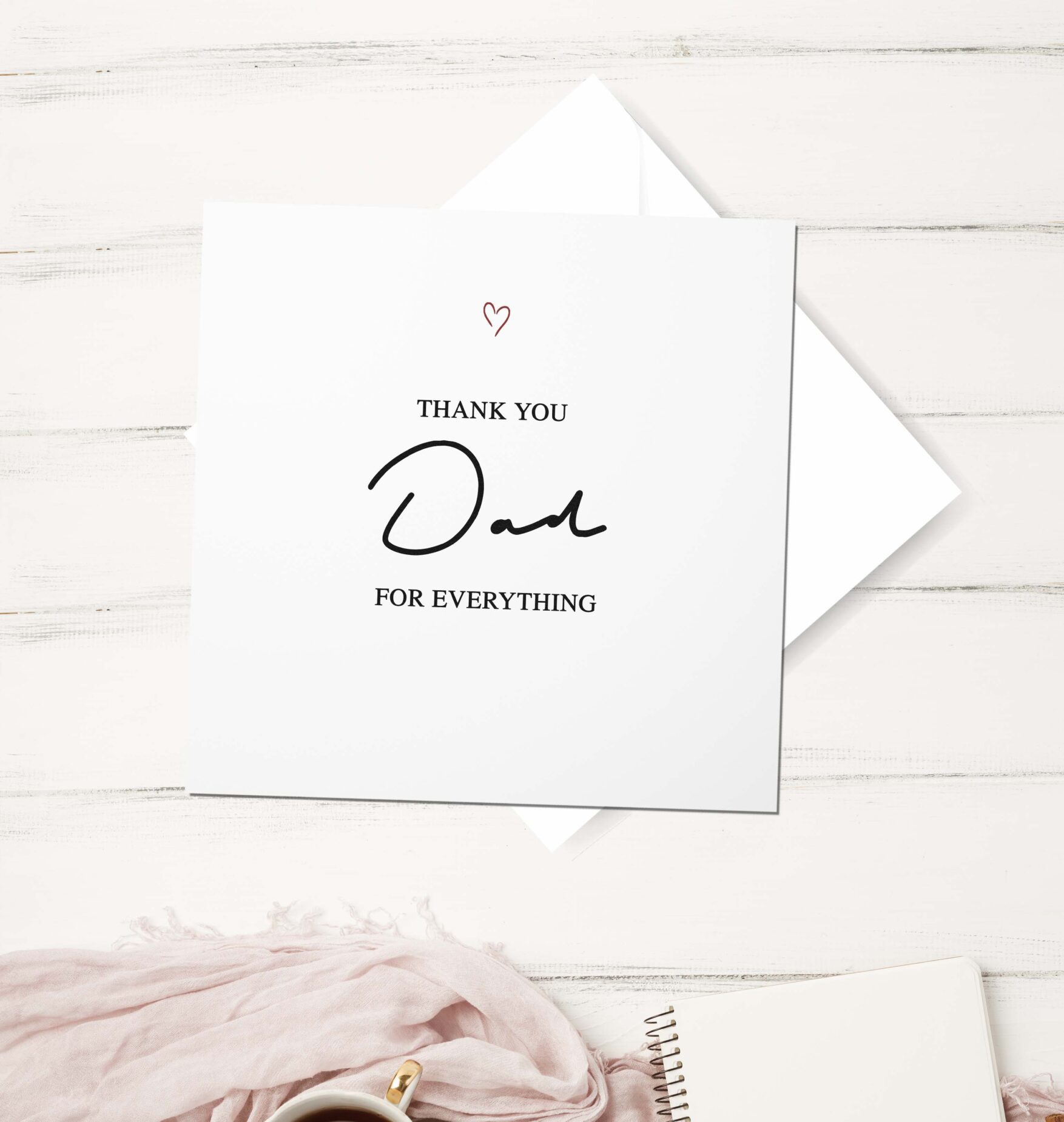 Personalised Thank You For Everything Minimalist Card - Philippians 1:3 - Image 3